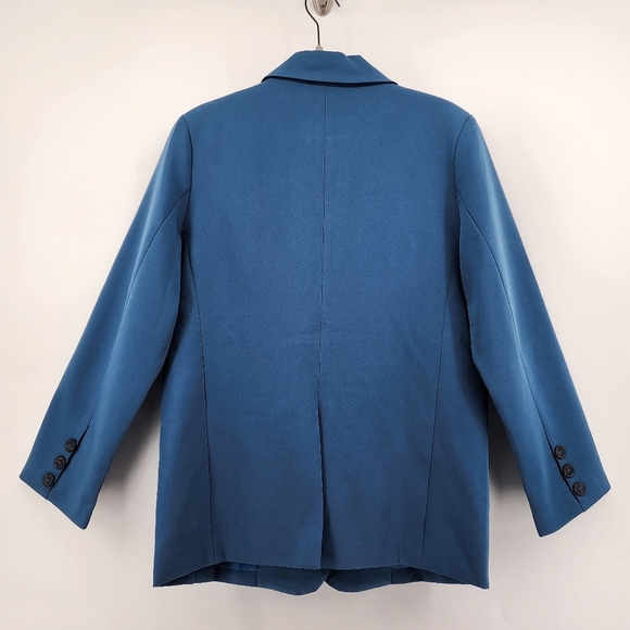 Reveriee Blue Button Front Blazer Brand New Size Small - Picture 5 of 12